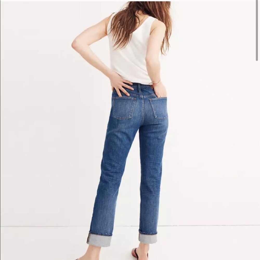 Madewell high rise slim fit boyjean
